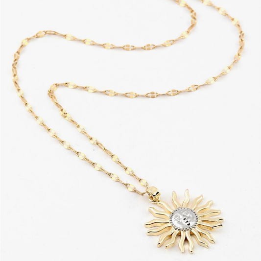 Kadın Paslanmaz Çelik Otantik Güneş Kolye