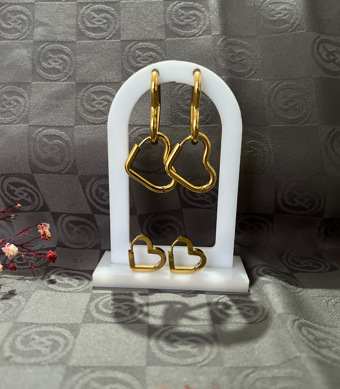 6'lı Premium Minimalist Kalp Desenli Küpe
